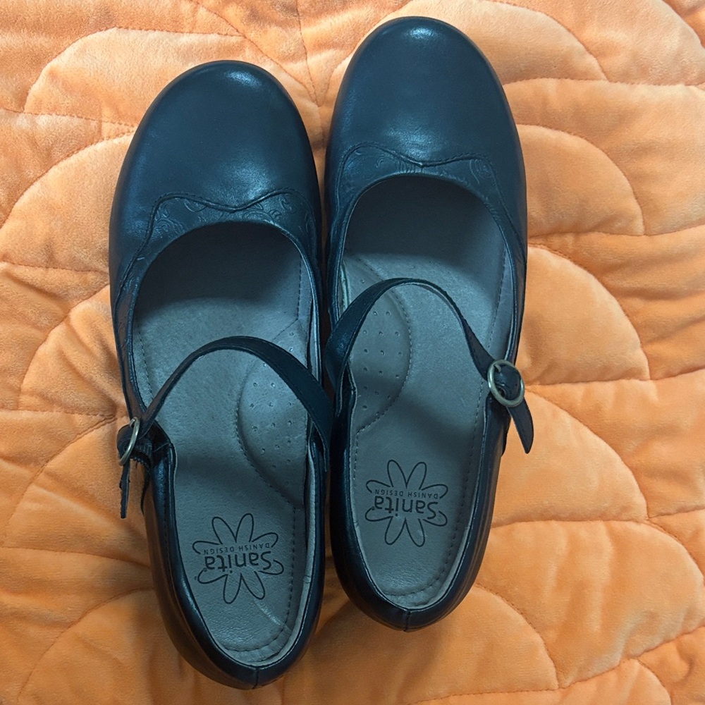 Sanita Women's Black Mary Jane Shoes